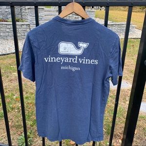 Vineyard Vines Michigan Navy Blue Men’s XS Shirt